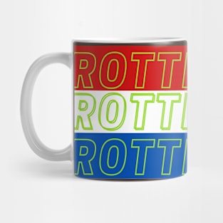 Rotterdam City in Netherlands Flag Colors Mug